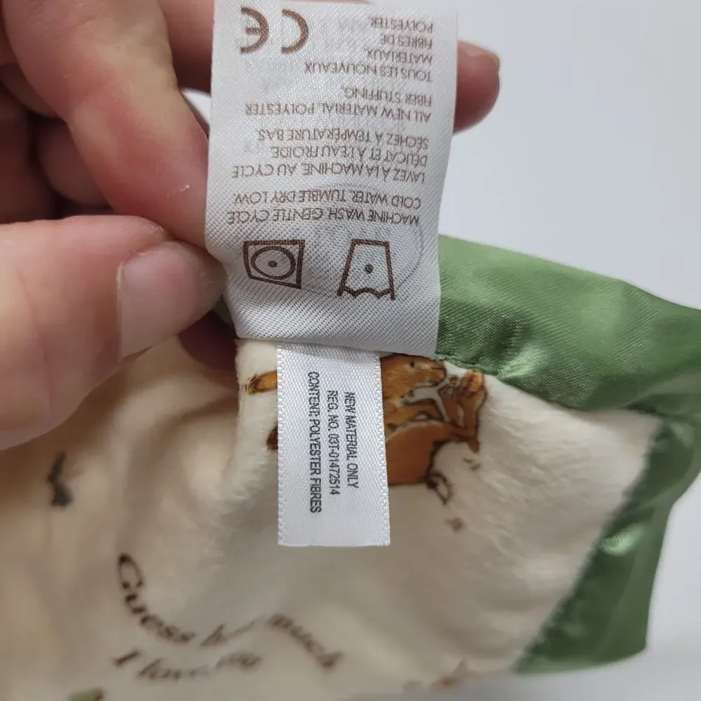 Guess How Much I Love You Bunny Rabbit Plush Security Baby Blanket Lovey Green
